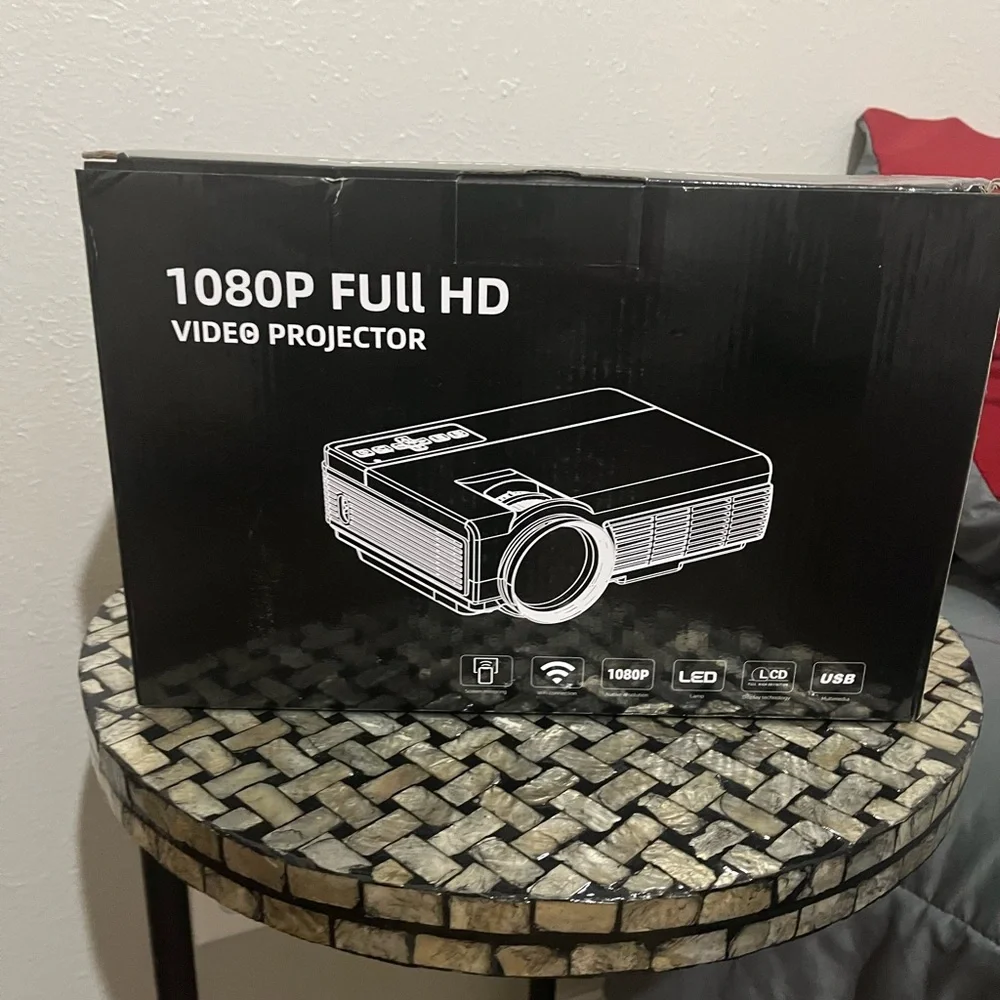 High-Definition Video Projector - Black